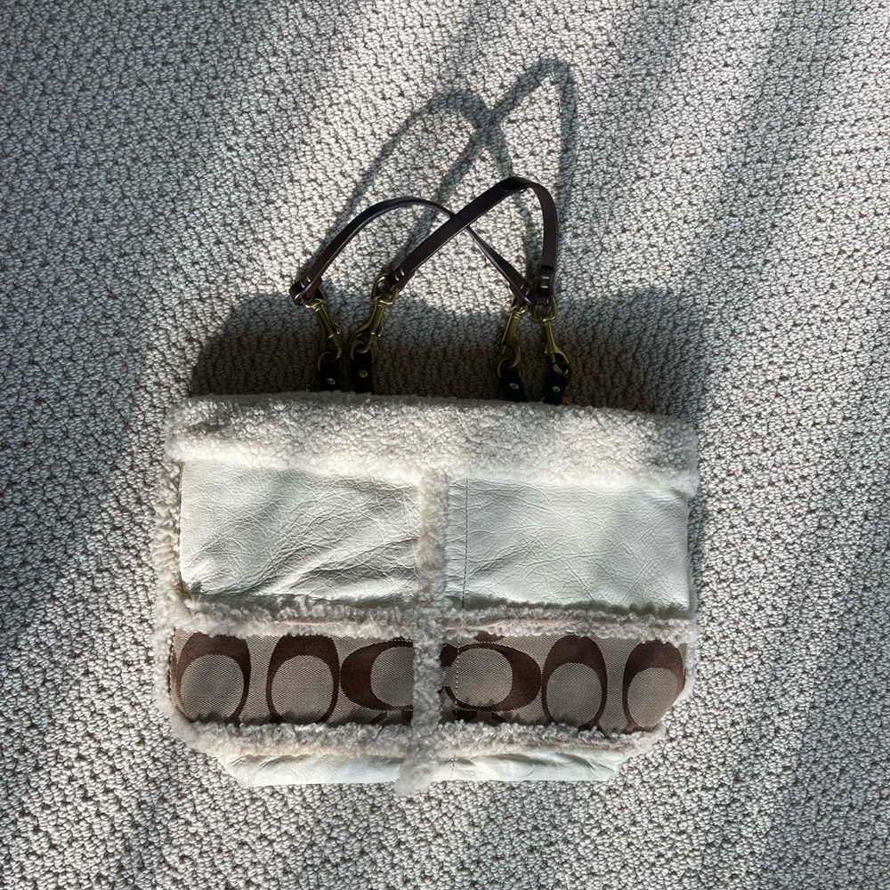 Vintage Coach Furry Bag